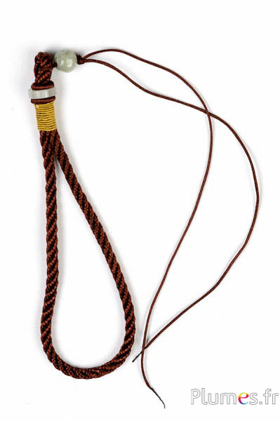 Cordiglio con una perla - lunghezza 280 mm - bordò